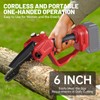 Mini Chainsaw for Milwaukee M18 Battery, 6-Inch Brushless Cordless Pruning