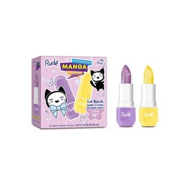 Rude Cosmetics Manga Collection Lip Balm Set for Hydrating & Nourishing, Lip Care Moisturizer for Chapped, Dry Lips, Lipbalm for Women & Men, Watermelon & Peach Flavor, Moisturizing Lip Balm Combo