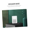TEHAUX 8Pcs Speaker Spike Pad Durable Rubber Isolation Base for