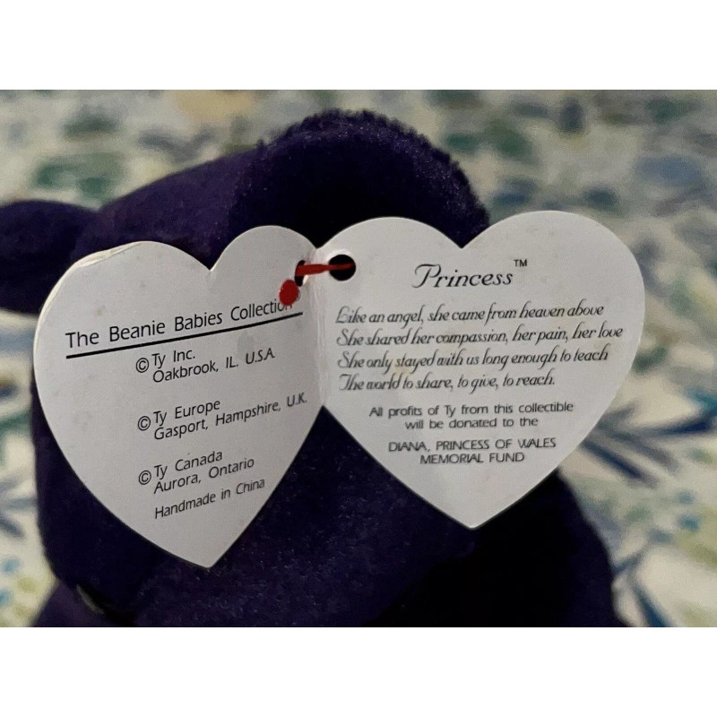 Ty Retired Ty Beanie Babies Princess Bear