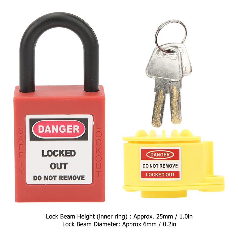 Industrial Plug Lockout Engineering Plastic Nylon Waterproof Safety Lockout Kit