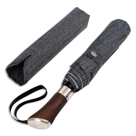 British Gentleman's Umbrella, Premium Golden Rosewood Handle, British Balios® Folding Umbrella, 25.6 inches (65 cm), 8 Ribs, 14.8 oz (395 g), Automatic Open/Close, Rain or Shine, Jumping Umbrella, One