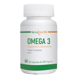 Omega 3 De Salmón Con Resveratrol Epa/dha Nutrasien100 60cap Sabor Sin Sabor