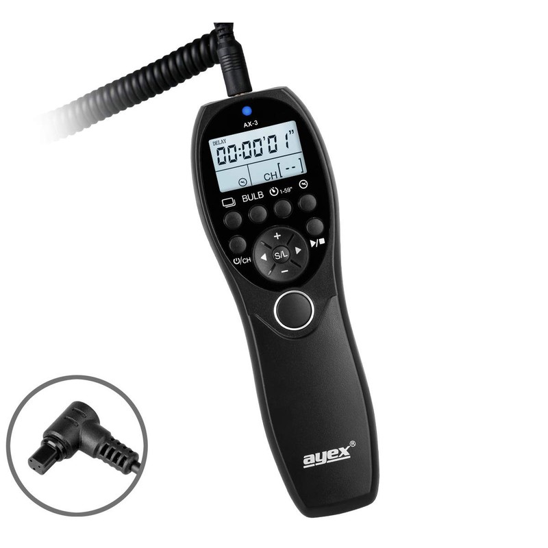 ayex Timer Remote Shutter Release AX-3 Compatible with Canon N3