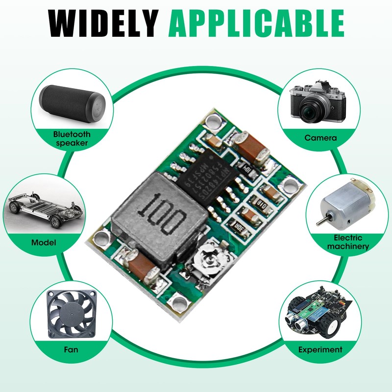 Pack of 6 DC-DC Step Down Converter Mini 360, Adjustable