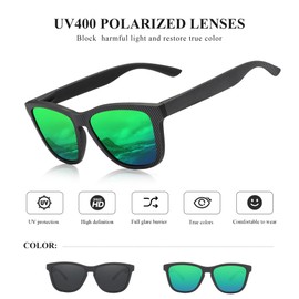Carefully Classic Polarized Sunglasses for Women and Men Ultralight Sun Glasses with UV Protection