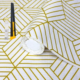 Shelf & Drawer Liner for Kitchen Cabinets Non-Adhesive Gold 12in x 20FT
