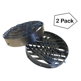 Coladera 2 Pack Concha Cutter Mexican Bread Traditional Tool Cortador de Conchas para Pan 4 Inches Diameter 0.9 Inches Height Two Sided Stainless Steel and Sheet Metal Rust Resistant (4 Inches)