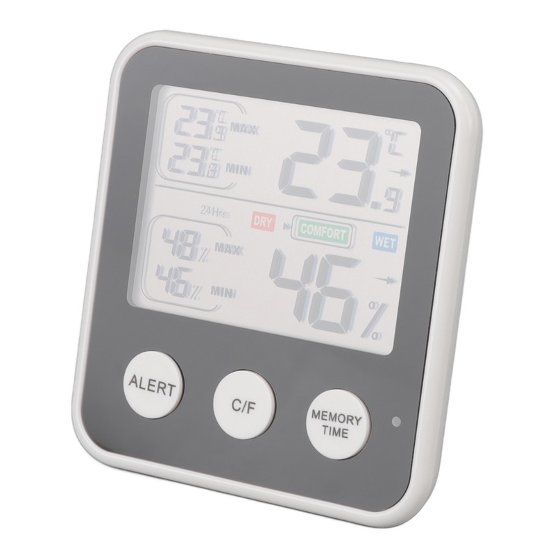 Room Thermometer 3.7in LCD Display High Accuracy Comfort Level Indicator