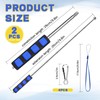 2 Pieces 4ft Telescopic Flagpole with Clips, Portable Telescopic Flagpole