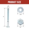 HROMIGRY 1/2" x 5" Lag Bolts (12 Pcs) 1/2 inch