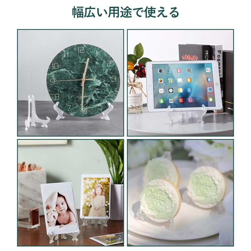 DFsucces 20 Piece Collection Shelf Medal Base Acrylic Transparent Card