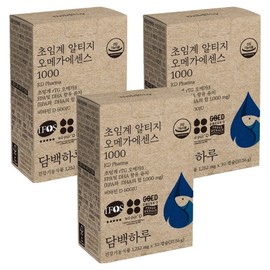 Dambaekharu Genuine Supercritical Altige Omega Essence 1000, 30 tablets, 3 units / 담백하루 정품 초임계 알티지 오메가에센스 1000, 30정, 3개