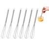 Whisks Stainless Steel Mini Wire Whisks Set of 2 Portable