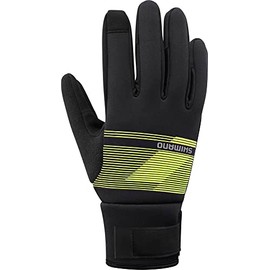 Shimano Windbreak Men's Thermal Gloves Black/Yellow