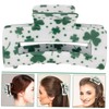 Baluue St Patrick's Day Shamrock Pattern Claw Clip Lightweight Hair