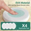 Back Lotion Applicator with 4 Replaceable Pads, Lotion Applicator for