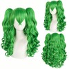 Long Green Wig for Women Lime Green Ponytail Wig Long