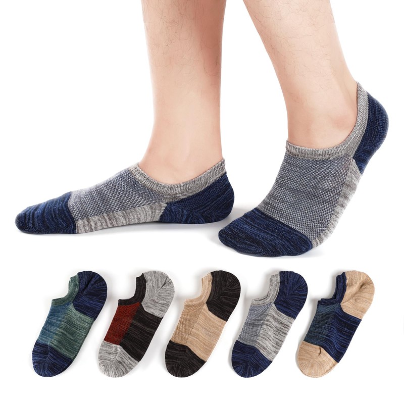 Mottee&Zconia No Show Socks for Men/Women Short Cotton Casual Anti-Skid