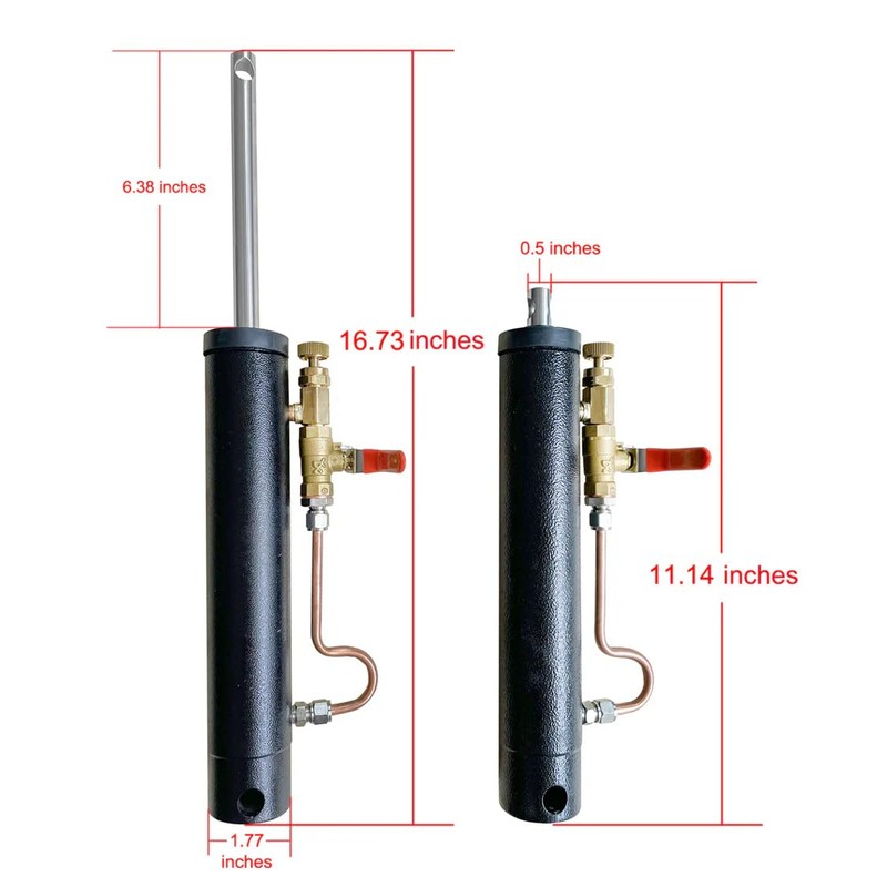 KAKA INDUSTRIAL Hydraulic Cylinder for Metal Bandsaw, 11.22 Inch Retracted