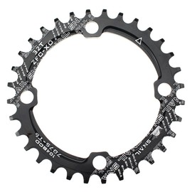 CYSKY 32T Narrow Wide Chainring 104 BCD Bike Single Chainring with 9 10 11 Speed for Road Bike Mountain Bike BMX MTB (32T)