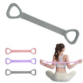 Shoyisenka The 8-Shaped Resistance Band is Suitable for Both Men and Women and is Ideal for arm and Back Training - Home Fitness Equipment. (Grey C)