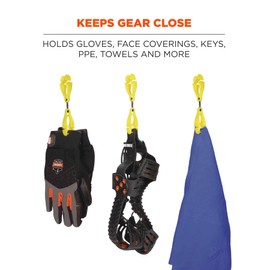 Ergodyne - 3420 Lime Swivel Glove Clip Holder - Dual Clips (19419)