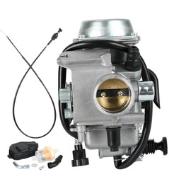 SVKZGFZ Carburetor & Throttle Cable for Honda Rancher 350 TRX350FE TRX350FM TRX350TE TRX350TM 2x4 4x4 ES 2000-2003 ATV Carb (No Heater)