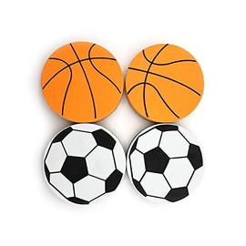 Football Dry Wipe Pen Eraser Magnetic White Board Rubber for School, Home, Office by Chloe and Tom