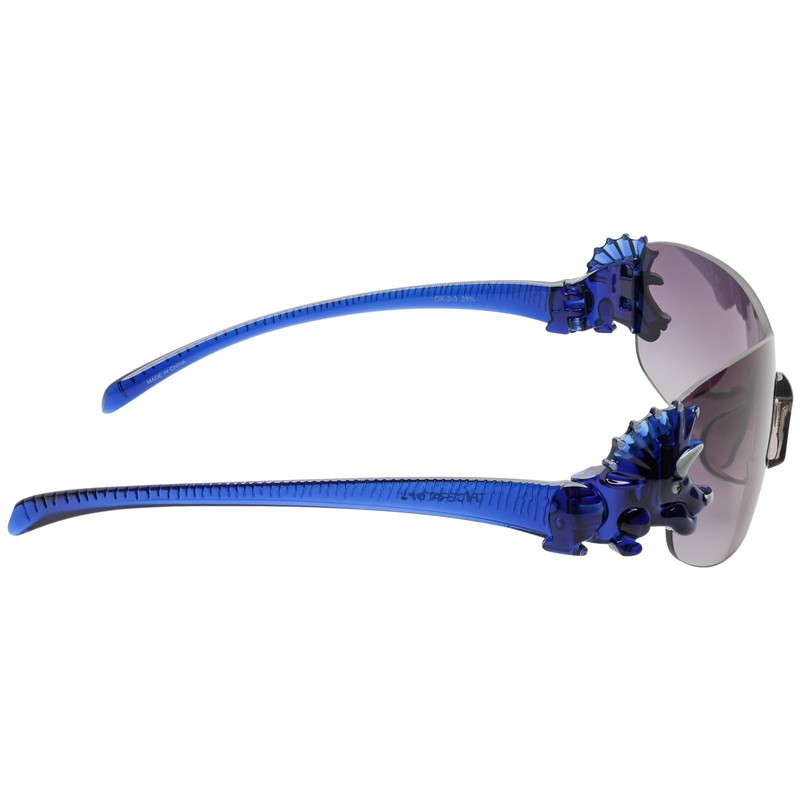 Enix DK-2-3 Dinosaur Sunglasses, Navy, Triceratops, Kids, Ultra Lightweight
