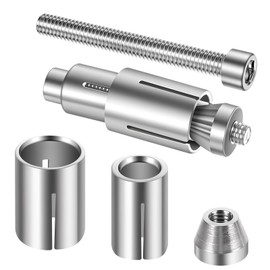 WJIAAA 2Pcs Motorcycle Bar Ends Mounting Screw, 13/16mm Motorcycle Expansion Handguard Handlebar End Plugs Screw Universal Silver Handle Bar Expand Screws Accessories