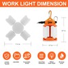 60w LED Temporary Work Light,9000Lm 5000K Super Bright Construction Lights