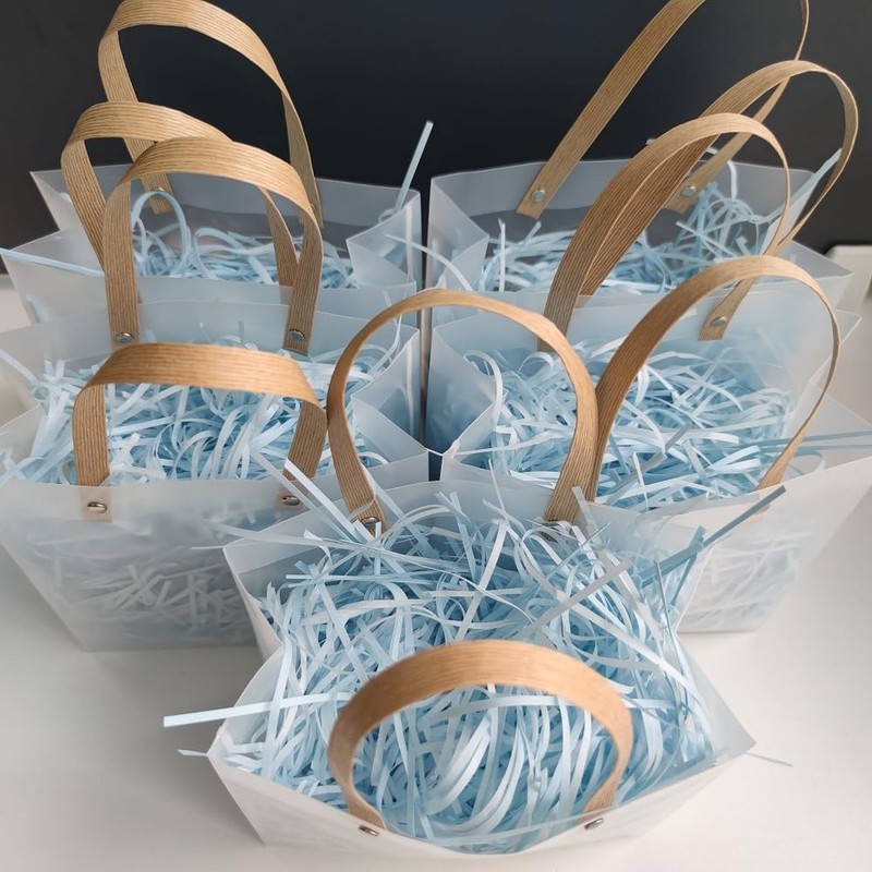 200g Blue Shredded Tissue Paper For Gift Boxes & Hampers,
