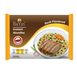 Bayin Instant Noodles - Non Fried - Dry 3.53oz (100g) Pack of 2 (Duck Flavored, 2)