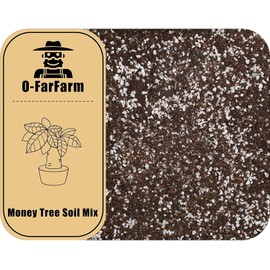 O-FarFarm Money Tree Soil Mix 2qt, Indoor Potting Soil for House Plants, All Nature Soil Blended to Repotting and Planting Money Tree