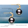 GLESOS Composite Pearl Earrings Round Ball Pearls Earrings Hypoallergenic Imitation