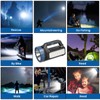 E-SHIDAI Solar Flashlight，Solar Powered Flashlight for Multi Function 8000 Lumens