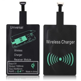 Yoidesu Receptor de Cargador Inalámbrico, para Interfaz iOS, Micro USB, Tipo C (Opcional) Receptor de Carga Inalámbrico 500-1000mA 70 Tasa de...      