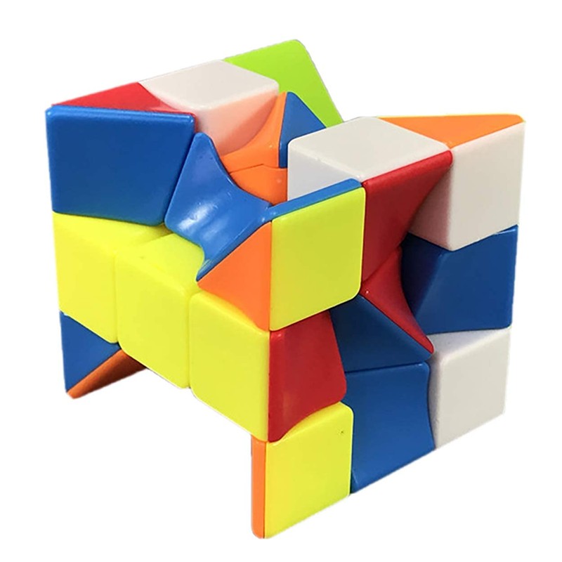 Cube Twist 3x3 Stickerelss Speed Cube Vivid Color Magic Puzzle