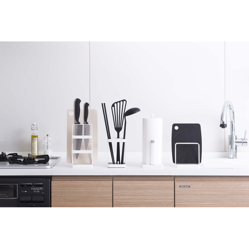 山崎実業 キッチンペーパーホルダー プレート ホワイト 2435