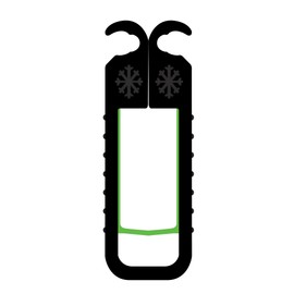 Transpack Ski Bat  Super Compact Ski and Pole Carrier (Black)