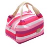 WOIWO Stripe Tableware Keeps Cold Lunch Insulation Bag Waterproof Portable