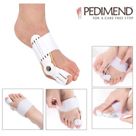 Hinged Orthopedic Bunion Relief Splint 2PCS from PEDIMEND - Hallux Valgus Corrector - Gently Realign Toes to Their Natural Position - Unisex - Foot Care