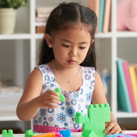 LOVE YOUR CITY Chain Roller Skates Roller Skates. Perfect Gifts for Girls, Children. High Quality Children's Jewellery Made of Sterling Silver with Enamel. Adjustable from 42 to 45 cm., Sterling