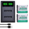 Tectra 2X EN-EL19 NP-BJ1 Battery and LED Dual Charger for