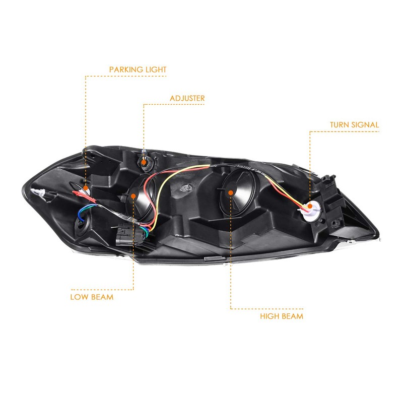 PM PERFORMOTOR Pair of Headlights(Headlamps) Assembly Set Compatible with Chevy