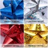 50Pcs Mini Mixed Color Christmas Gift Bows, Gift Wrapping Supplies,