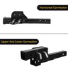 Fullwatt Folding 2" Trailer Hitch Adapter, Hitch Extender 2 Inch