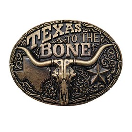 Xwest Texas to the Bone Western Belt Buckle Cowboy Longhorn Buckles