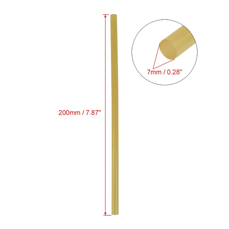 X AUTOHAUX 12 Pcs 7mm x 200mm Hot Glue Sticks
